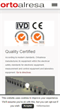 Mobile Screenshot of ortoalresa.com